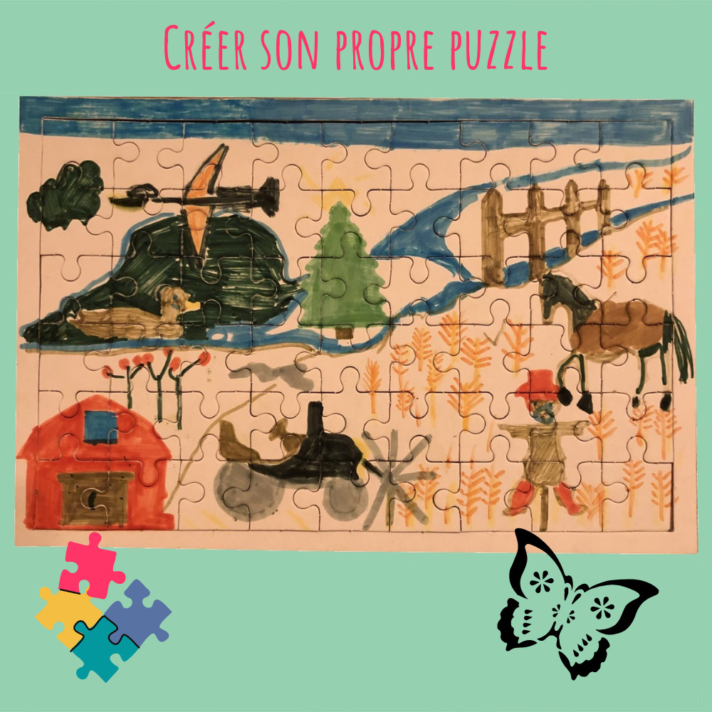 Coffret de loisirs créatifs pour enfants_Créer son propre puzzle