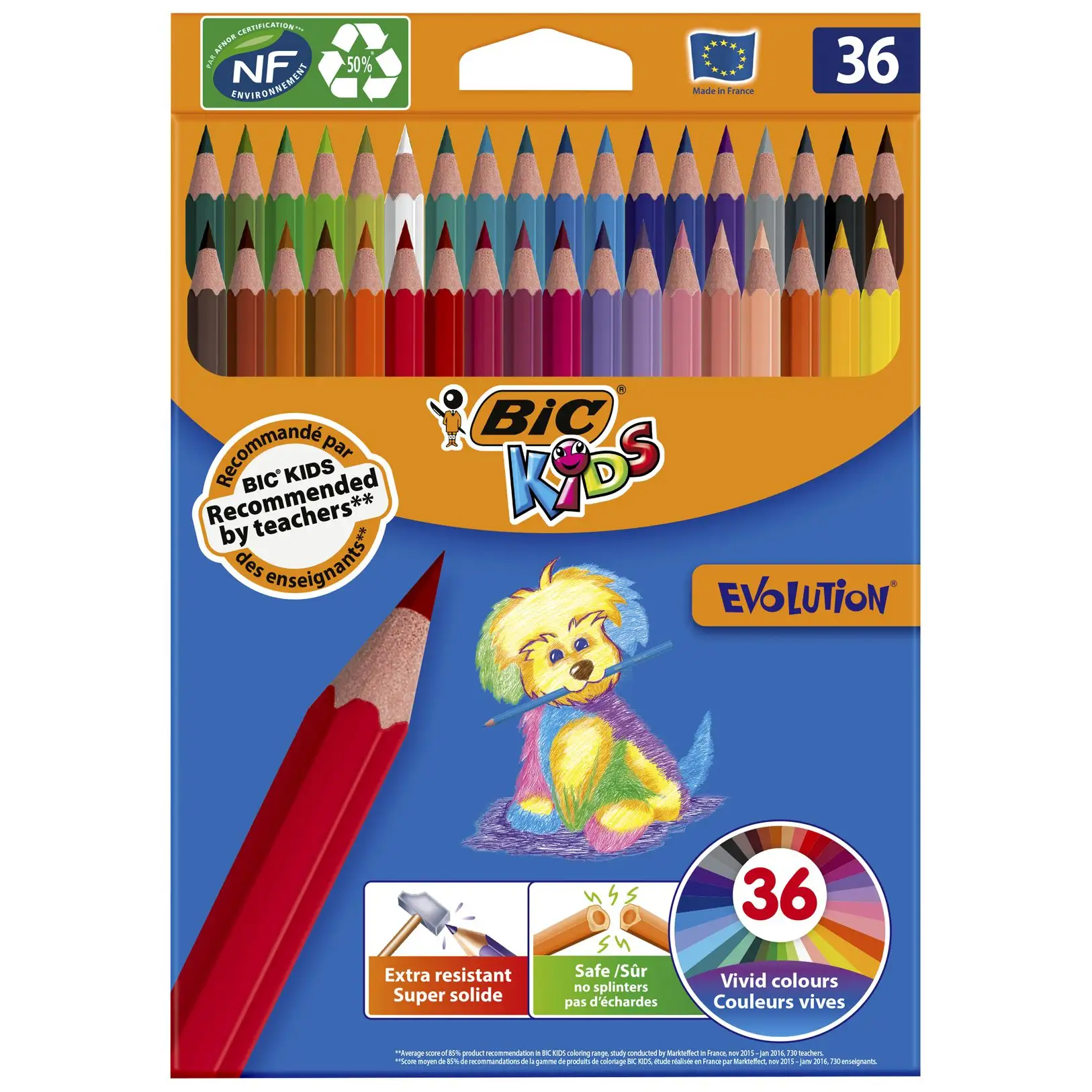 Ti'Créa la box par abonnement de loisirs créatifs pour enfants Made in France_Les fournitures scolaires Made in France_Crayons de couleurs BIC